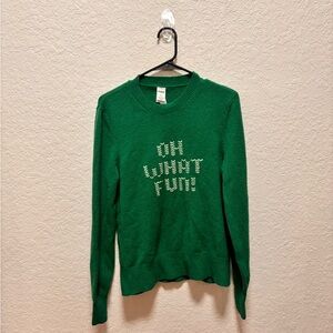 PINK Victoria's Secret COLLEGIATE KNIT CREWNECK SWEATER